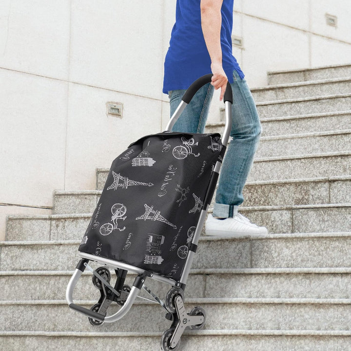 Einkaufswagen mit stabilem Aluminiumrahmen und Abnehmbarer wasserdichter Segeltuchtasche - Der ideal