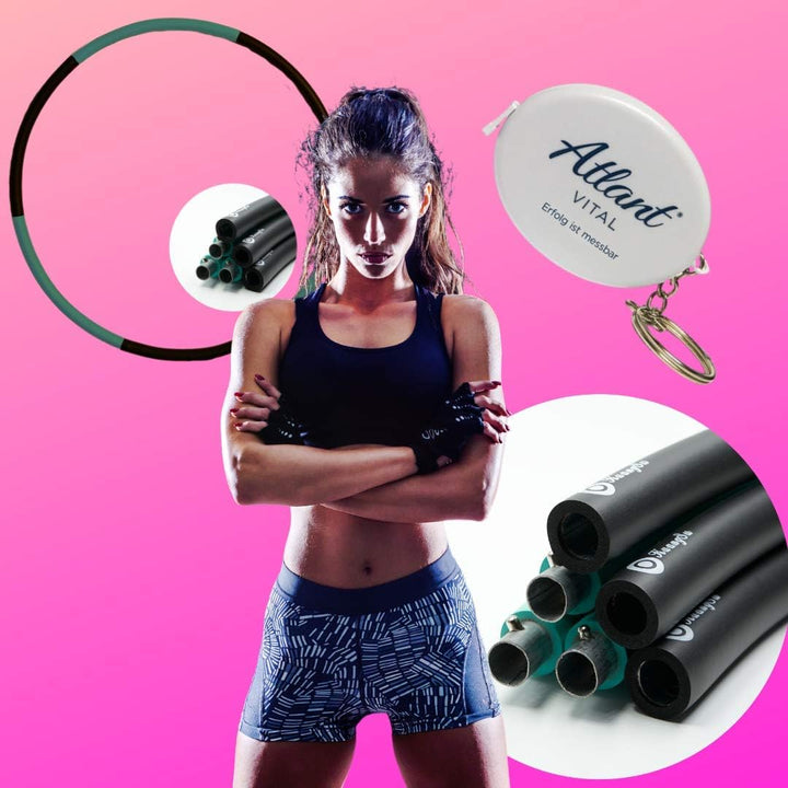 Hula Hoop Reifen Erwachsene Hullahub zum Abnehmen 1,2kg Sportgeräte für Zuhause Fitness Geräte Hula-