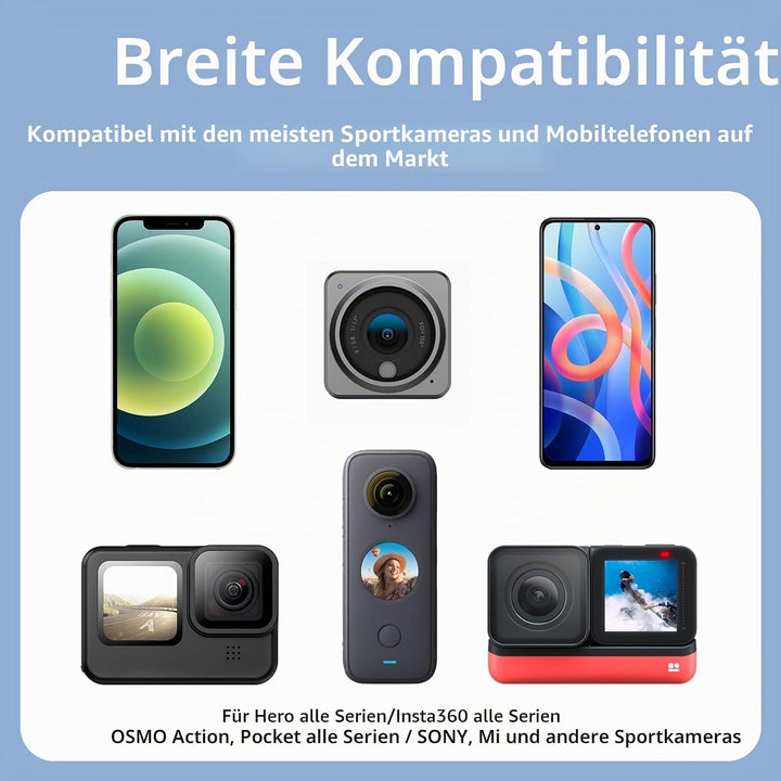 TELESIN POV/VLOG Action-Kamera Hals Halterung Mount mit magnetischen Design, Multi-Winkel einstellba