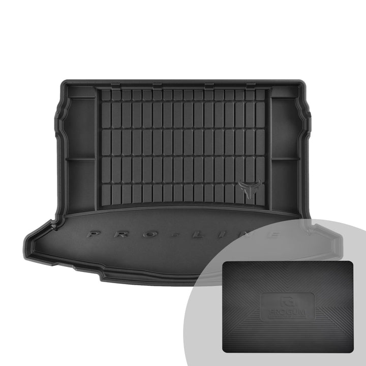 FROGUM ProLine 3D Gummimatte Exklusive Auto Kofferraummatte Kofferraumwanne für Skoda Karoq ab 2017