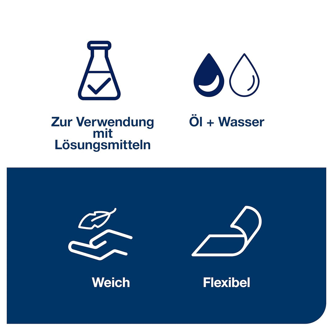 Tork Gefaltete Industrie Reinigungstücher Grau W4, flexibel und weich, 1 × 120 Tücher, 520679