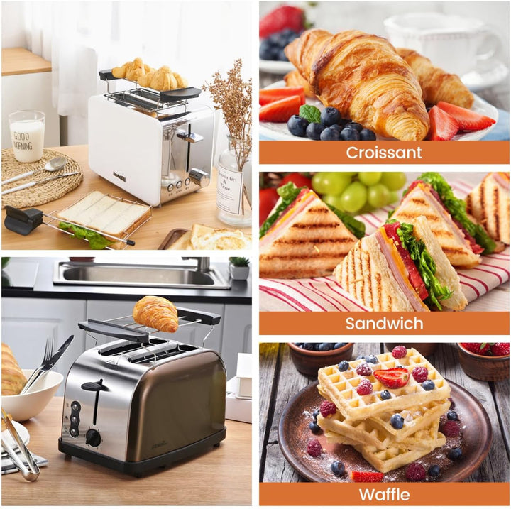 Operitacx Toaster Warming Rack Edelstahl Sandwich Racks Brot Toast Rack Brot Laib Scheibenhalter Gri