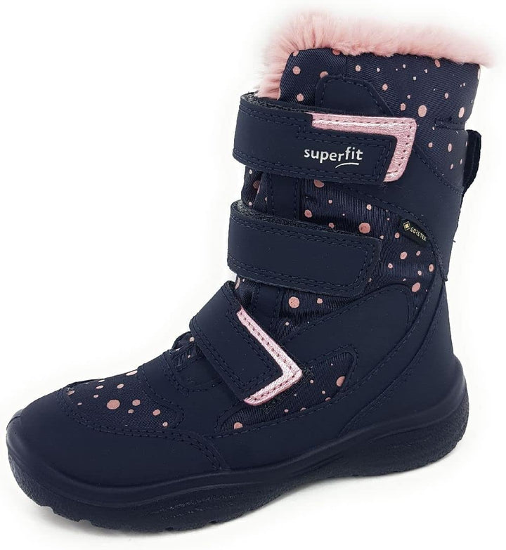 Superfit Mädchen Crystal Schneestiefel 25 EU Blau Rosa 8000 0, 25 EU Blau Rosa 8000 0
