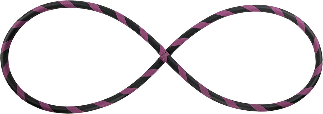 Faltbarer Anfänger Hula Hoop Reifen, Ø90/95/100/105cm Ø90cm Violett, Ø90cm Violett