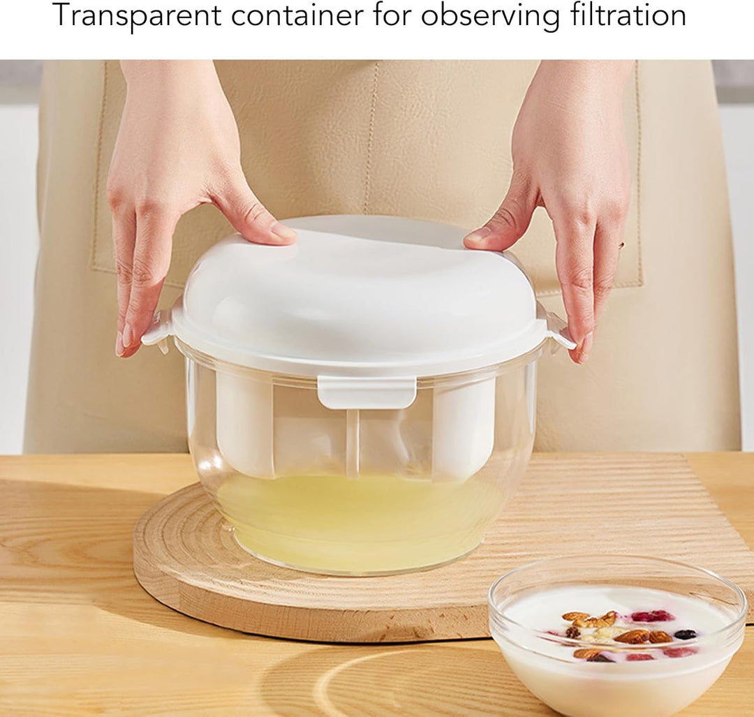 Joghurt Molke -Separator Rundkapazität Effizientes Feines Mesh Joghurthersteller Filter für Home Kit