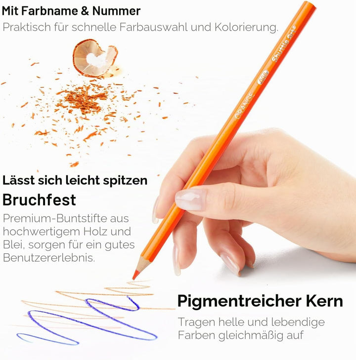 Shuttle Art 408 Pack Buntstifte Schule Set, 12 Farben Malstifte für Kinder plus 20 Anspitzer, Buntst