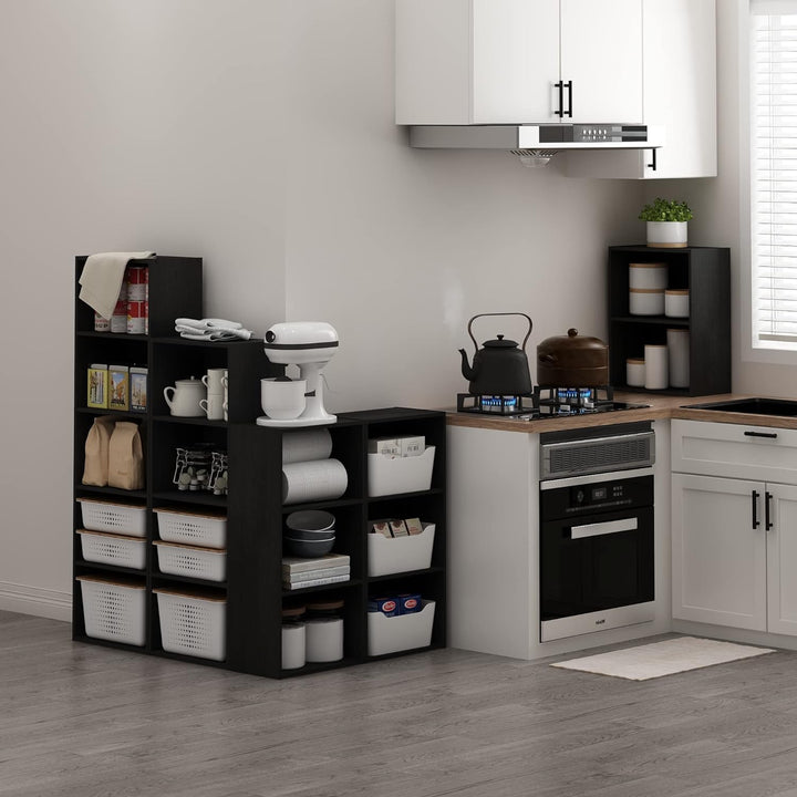 Furinno Luder Bücherregal Bücherregal Bücherregal Aufbewahrung Blackwood 23.7(D) x 39.5(W) x 53.9(H)