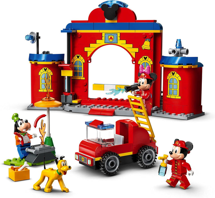 LEGO 10776 Mickey and Friends Mickys Feuerwehrstation und Feuerwehrauto Einzelbett