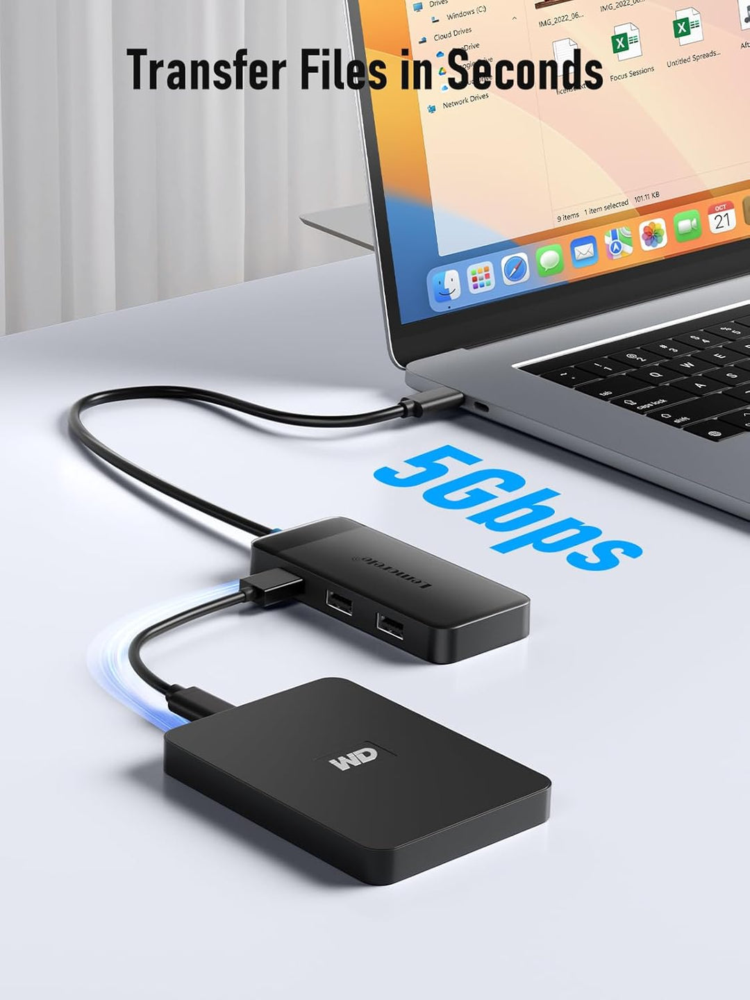 Docking Station USB C Hub Dual HDMI, 2024 Upgrade Lemorele USB C Dock 2*HDMI Adapter 4K, 3 USB 3.0/2