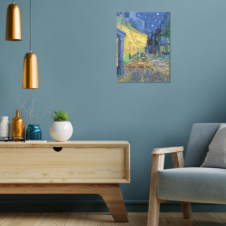 Ravensburger CreArt 23519 - Caféterrasse am Abend (Vincent Van Gogh) - Malen nach Zahlen Erwachsene,
