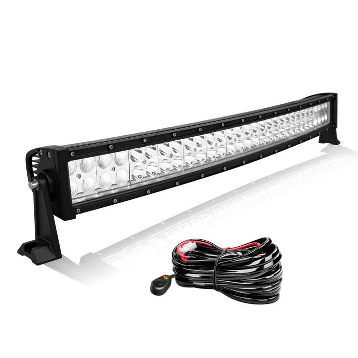 Willpower 32 Zoll 81cm 180W LED Arbeitsscheinwerfer Bar 12V 24V Zusatzscheinwerfer Gebogen Wasserdic