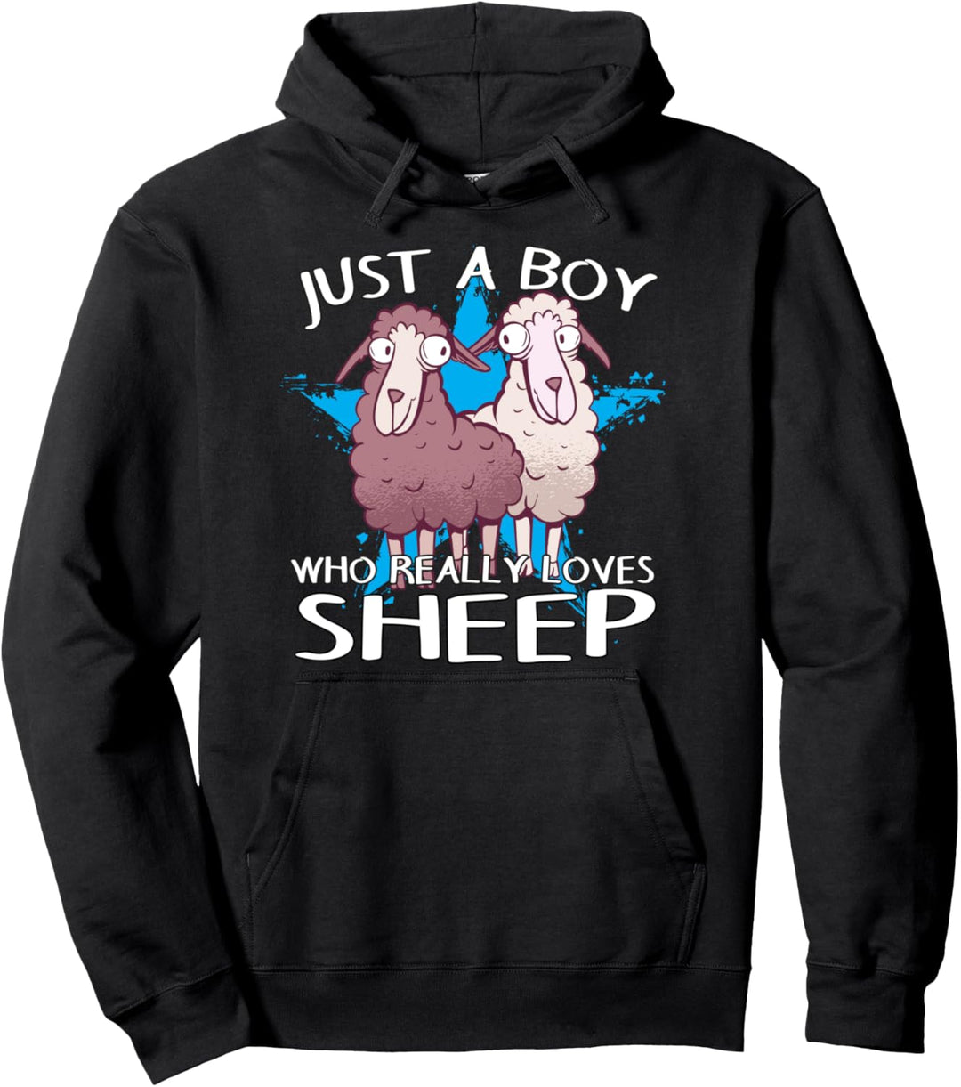 Schaf Schäfer Lamm Herren Junge liebt Schafe Pullover Hoodie