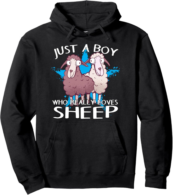 Schaf Schäfer Lamm Herren Junge liebt Schafe Pullover Hoodie