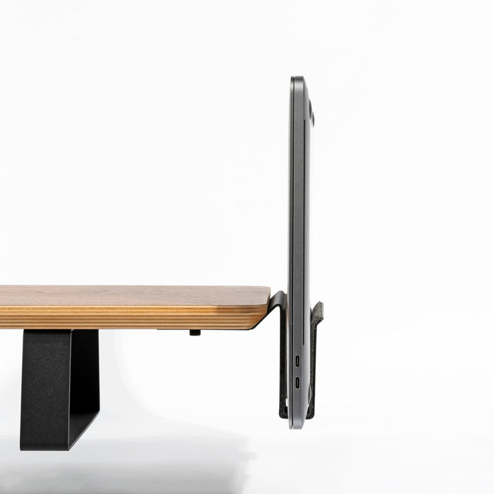 Vertikaler Laptop-Ständer für Desk Shelf Schiene | Modulares Zubehör Desk Shelves