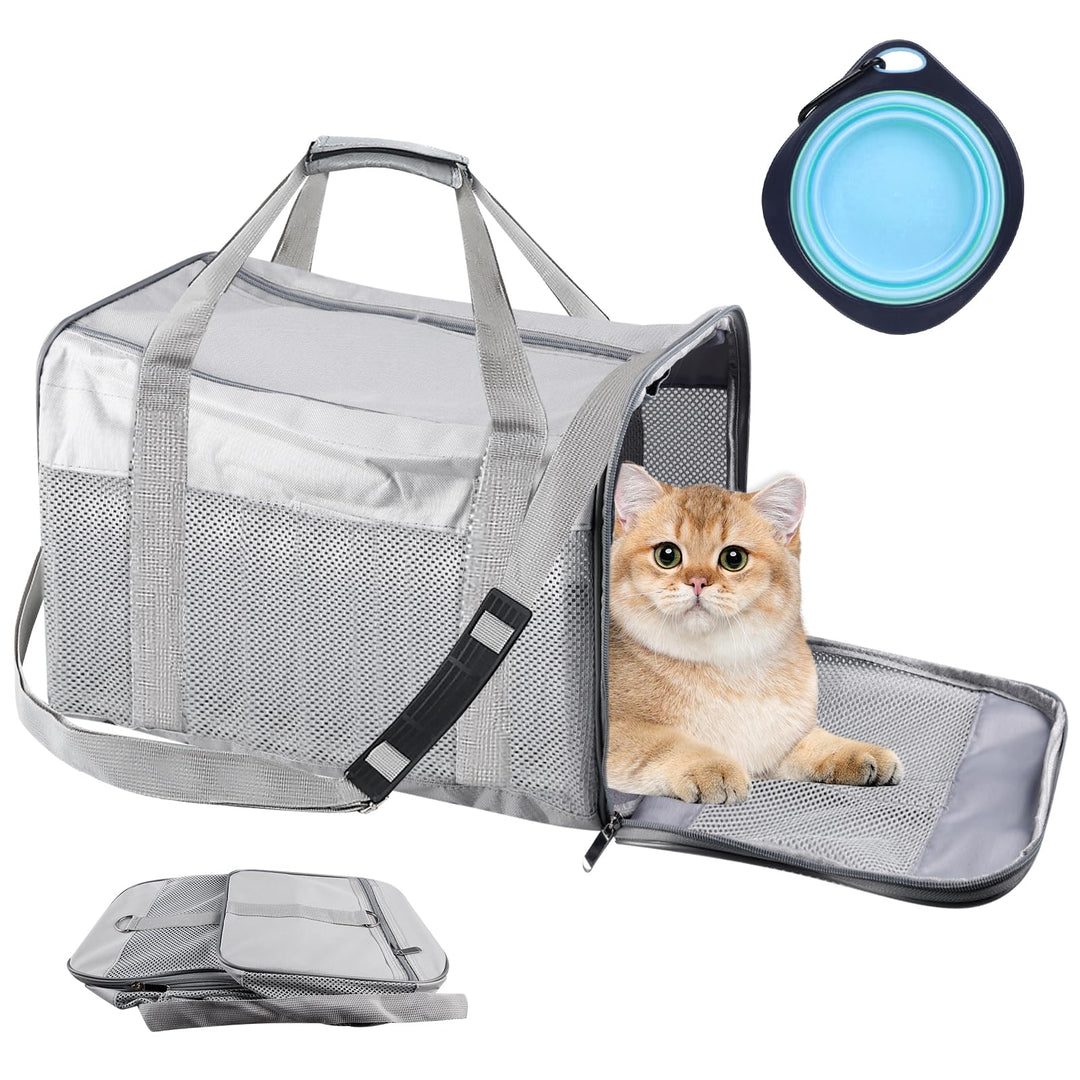 Vegena Transportbox Katze Hund Katzentransportbox Hundebox Faltbar Hundetransportbox Katzen Transpor