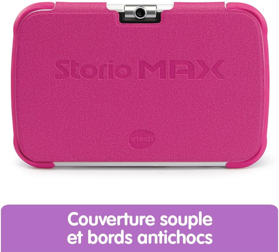 VTech – Tablet Storio Max XL 2. Rosa – 7 Zoll Kinder-Tablet 1% Lernfunktion – französische Version