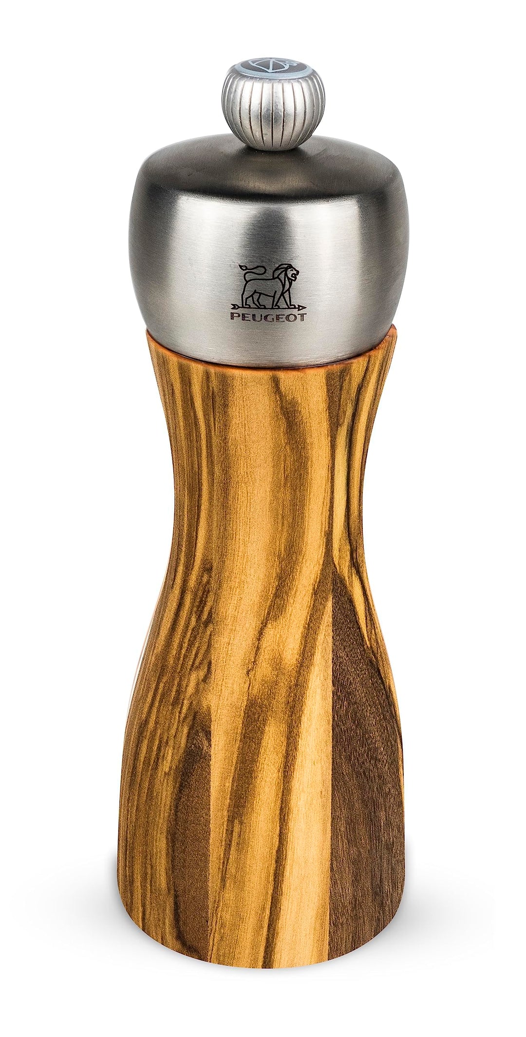 Peugeot Salzmühle Fidji 15 cm Natur I Hochwertige Salzmühle manuell aus PEFC-zertifiziertem Olivenho