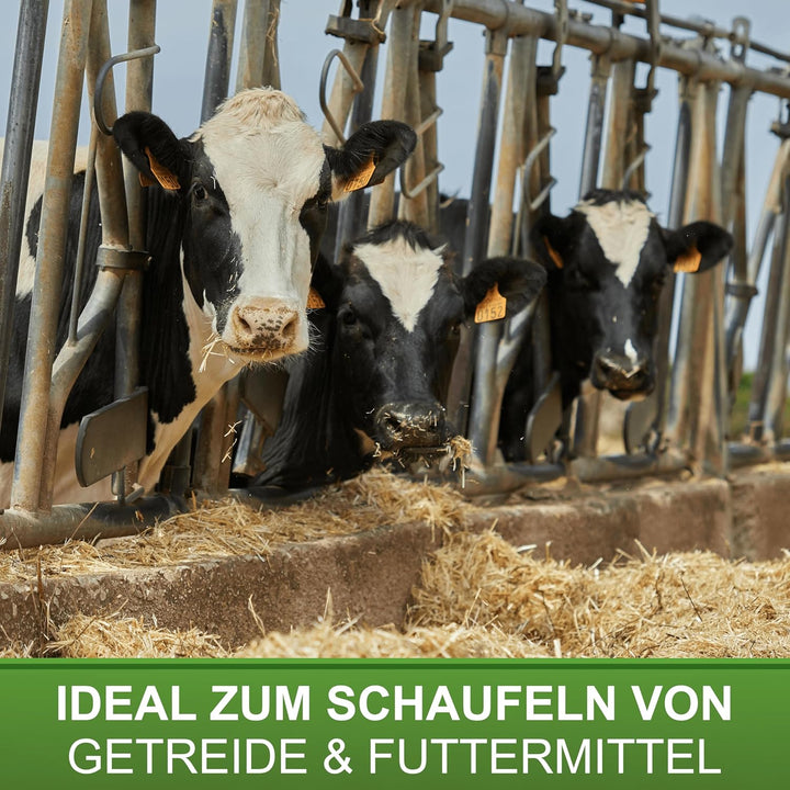 Kunststoffschaufel Stall-Max - Stallschaufel aus robustem Kunststoff - Futterschaufel mit austauschb