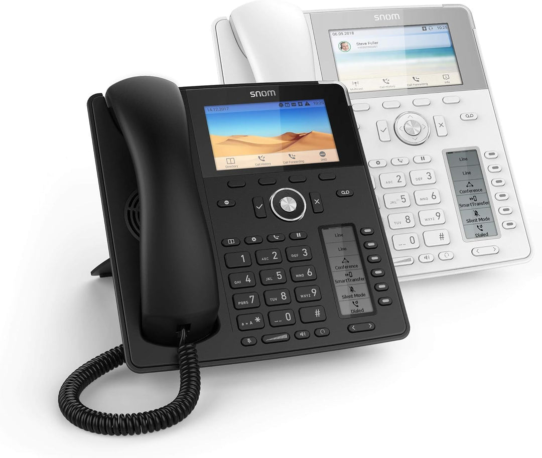 Snom D785 IP Telefon, SIP Tischtelefon Farbe + SmartScreen, 12 SIP-Identitäten, Sensorhakenschalter,