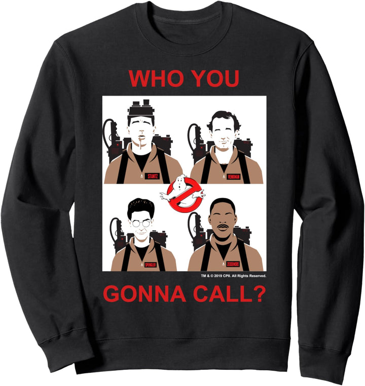 Ghostbusters Who You Gonna Call Group Shot Panels Sweatshirt