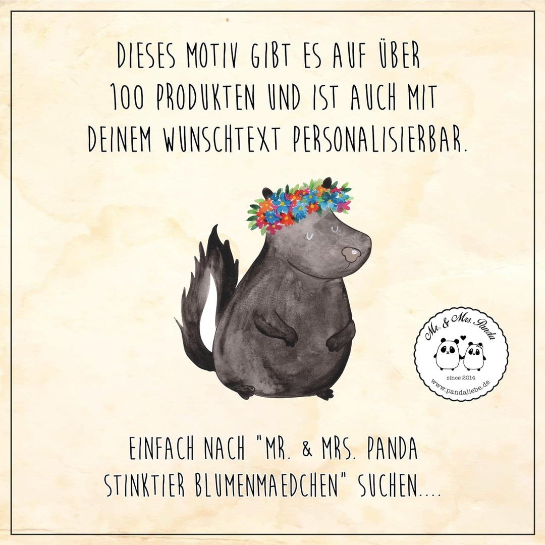 Mr. & Mrs. Panda Motiv WC Sitz Stinktier Blumenmaedchen - Geschenk, Stinki, Klobrille, Toilette, WC-