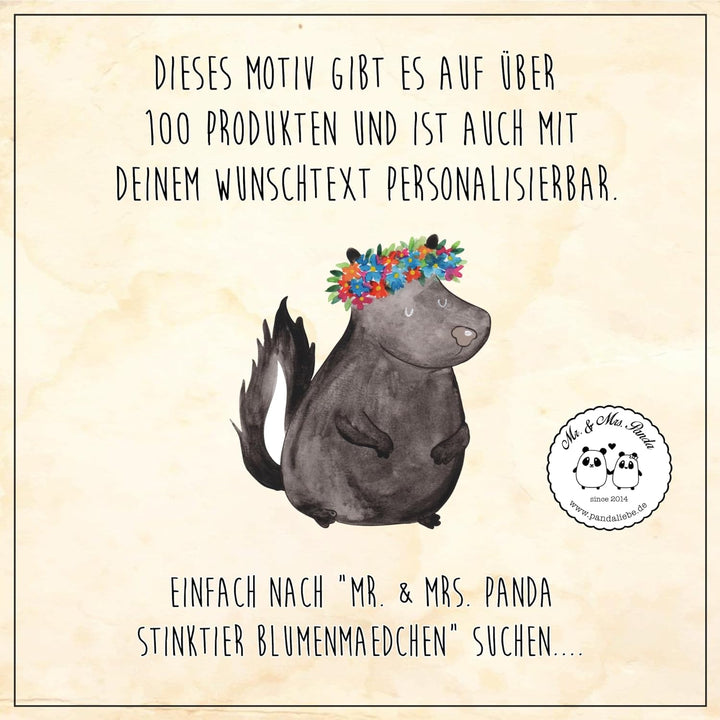 Mr. & Mrs. Panda Motiv WC Sitz Stinktier Blumenmaedchen - Geschenk, Stinki, Klobrille, Toilette, WC-