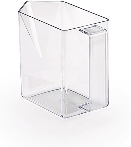 Naber Einsatzahmen weiss mit 3 Schütten glasklar Kunststoff, Transparent, 3er