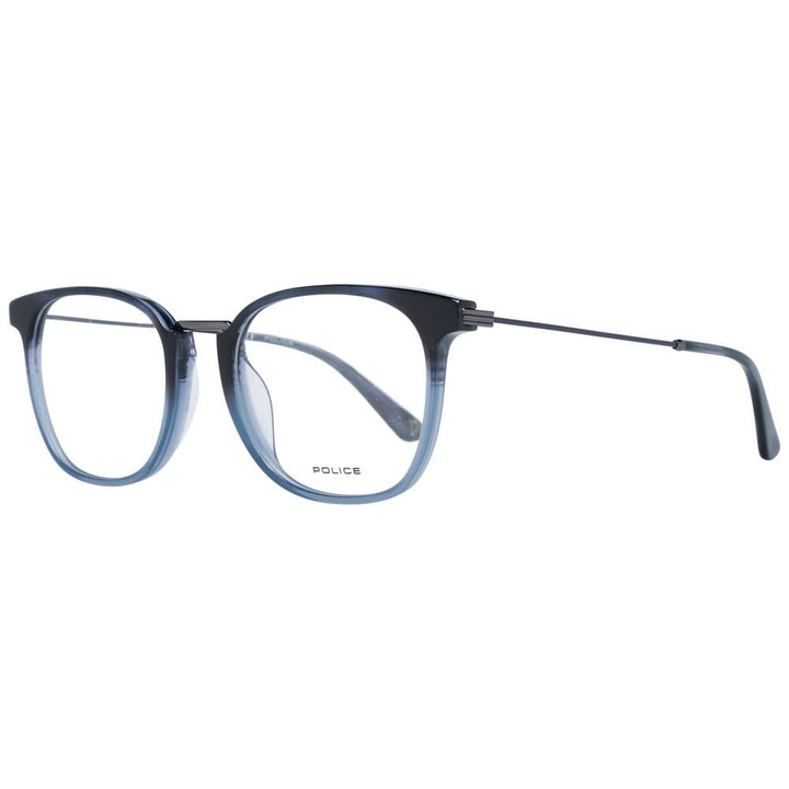 Police Unisex Vpl6865109qw Sunglasses, Shiny Striped Blue + Azure, 51