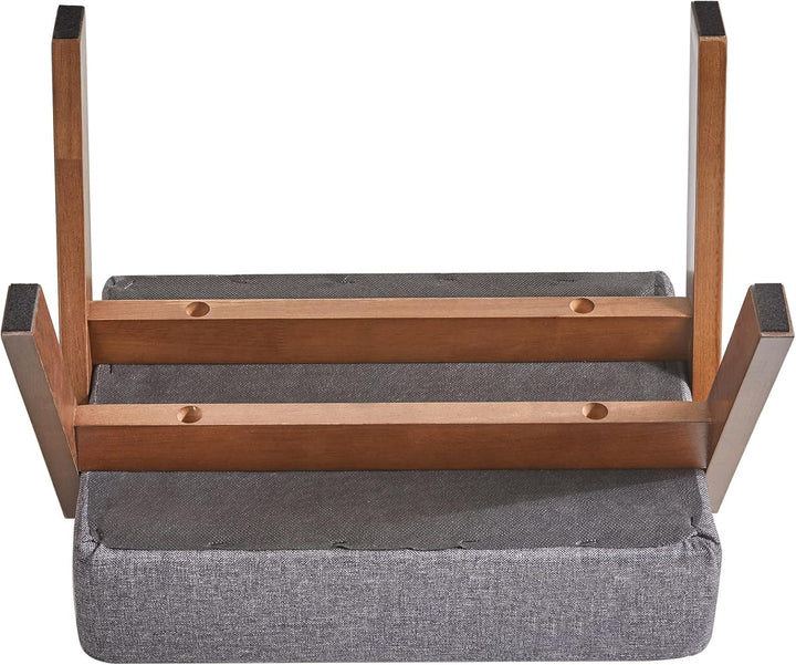 YMYNY Fusshocker, Ottoman klein, Schuhe Wechselhocker, Hilfsfusshocker, Typ A Moderner Stabiler Holz