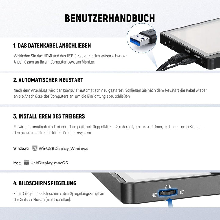 NEEWER 2 in 1 Teleprompter 11 Zoll mit Monitor, unterstützt Bildschirmspiegelung, tragbarer Prompter