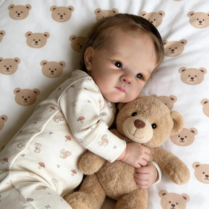 Zero Pam Bebe Reborn Mädchen 45 cm Reborn Realistische Puppe Reborn Mädchen schwarz afrikanisch schl