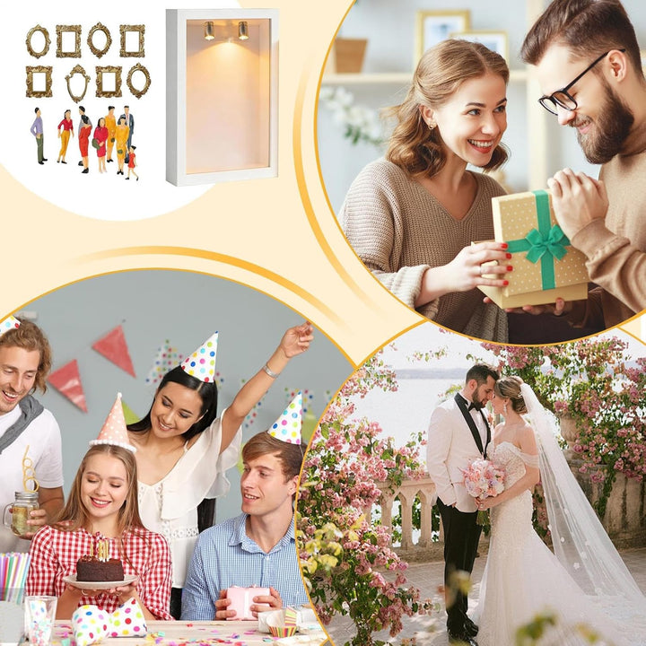 Mini Museum Frames, Shadow Box Frame Kit, DIY Mini Museum Silhouette Box With Figurines, Celebrate Y
