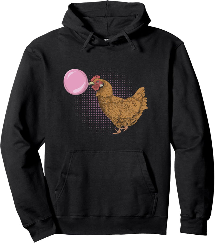 Lustiges Bauernhof Tier Landwirtschaft Kaugummi Huhn Pullover Hoodie