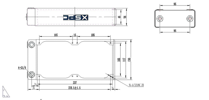 XSPC RX240 240mm Black, 240mm Black