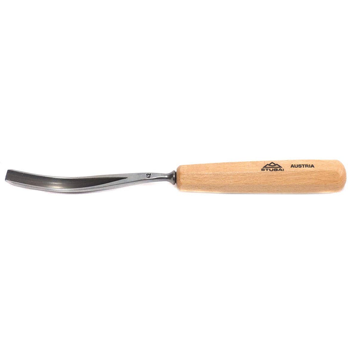 Stubai Stechbeitel Serie 55 - Form 42 : Gebogener Gaissfuss 6mm - 554210, V-förmigen Schneide, sowoh