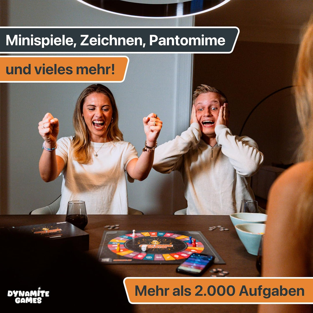 Das Brettspiel mit App, interaktives Quiz-, Wissens- und Familienspiel, Gesellschaftsspiel für 3-6 P