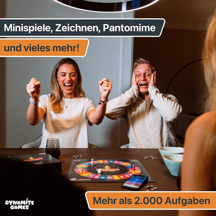 Das Brettspiel mit App, interaktives Quiz-, Wissens- und Familienspiel, Gesellschaftsspiel für 3-6 P