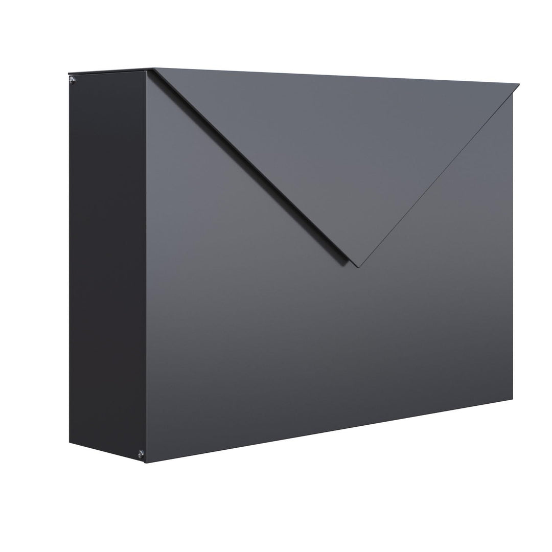 Briefkasten, Design Wandbriefkasten Letter Anthrazit - Bravios