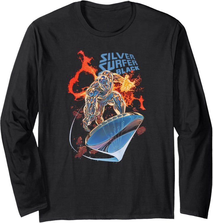 Marvel Silver Surfer Black #1 Comic Cover Langarmshirt
