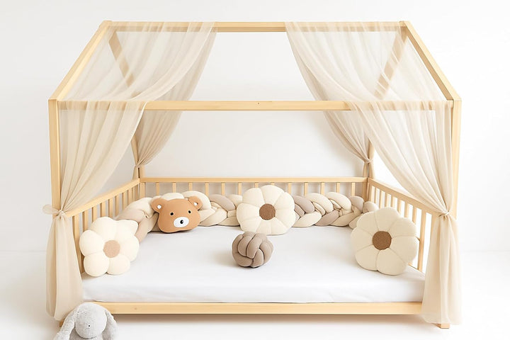 Baby Fancyroom Betthimmel für Hausbett Kinderbett, universell, Premium Tüll, 2-teilig, Hausbetthimme
