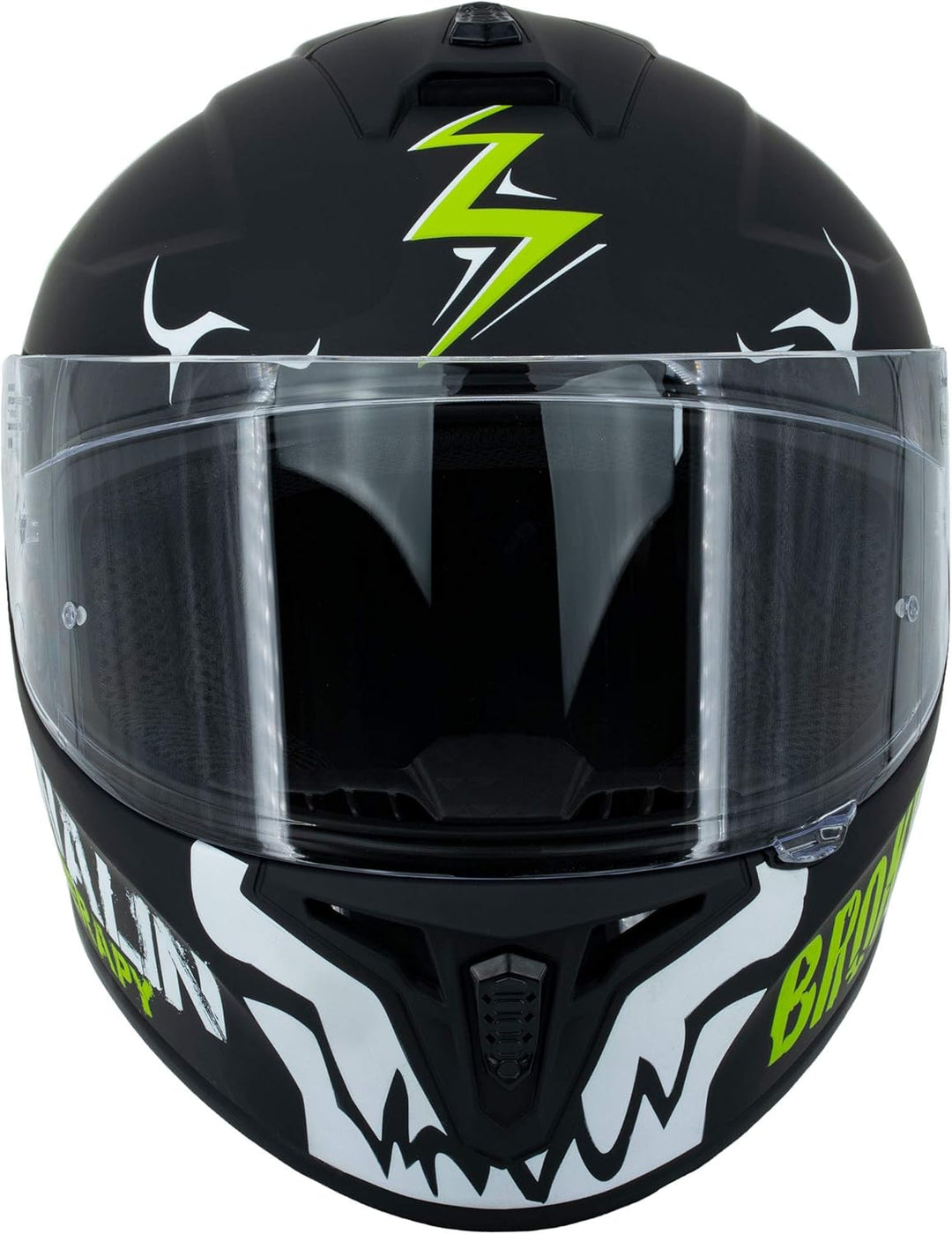 Broken Head Motoradhelm Adrenalin Therapy X4 - Sportlicher Integralhelm - Verstellbare Belüftung & w