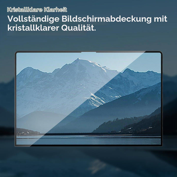 Spigen Displayschutz für MacBook Air 15 Zoll (M2, 2023), Schwarz Volle Abdeckung, Kristallklar, 9H G
