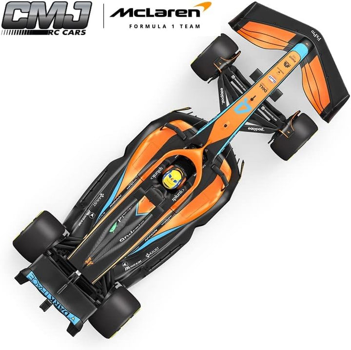 McLaren F1 MCL36 RC Auto (1:18 Skala) - Fernbedienungsauto für Formel 1 der Saison 2022 Fahrer - Lan