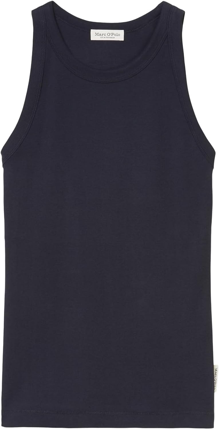 Marc OߴPolo Damen Tanktop aus Bio-Baumwolle mit hohem Rundhalsausschnitt, XXS 811