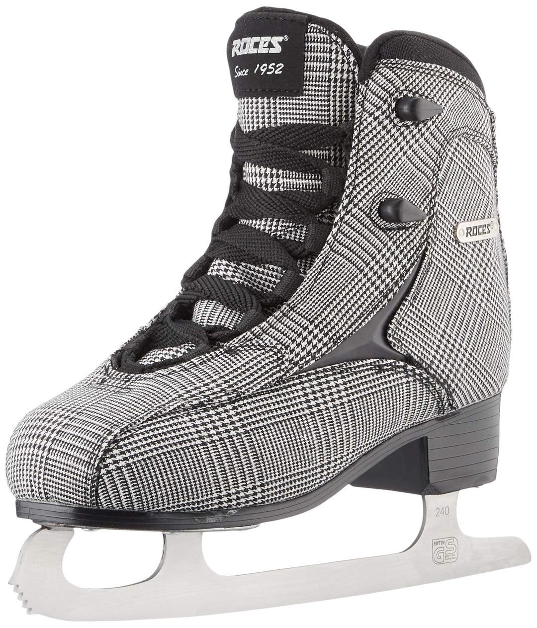 Roces Damen Schlittschuhe Brits 39 CHECK BLACK WHITE SILVER, 39 CHECK BLACK WHITE SILVER