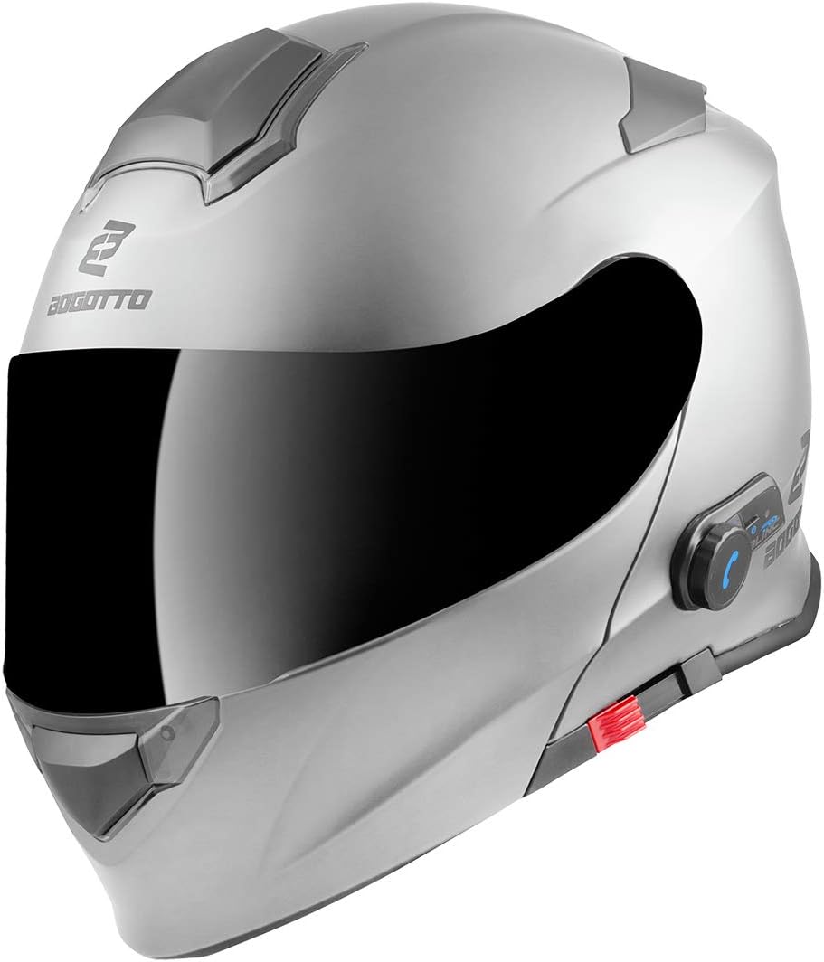 Bogotto V271 BT Bluetooth-Helm XS Silber, XS Silber