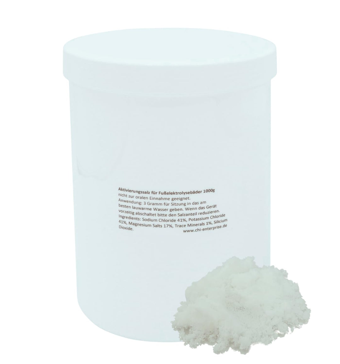 chi-enterprise 1000g Aktivierungssalz zum Nachfüllen für Fusselektrolysebäder I Zusatz für Royal Spa