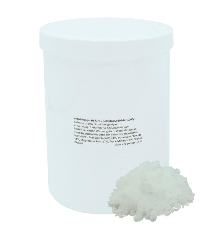 chi-enterprise 1000g Aktivierungssalz zum Nachfüllen für Fusselektrolysebäder I Zusatz für Royal Spa