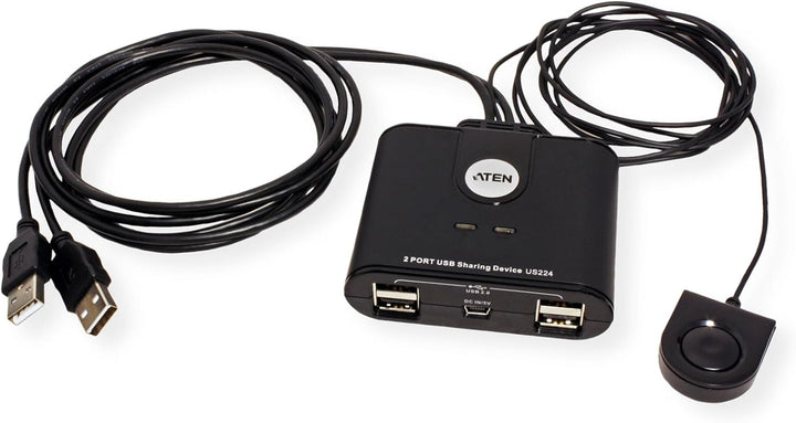 ATEN US224 USB 2.0-Peripheriegeräte-Switch mit 2 Ports