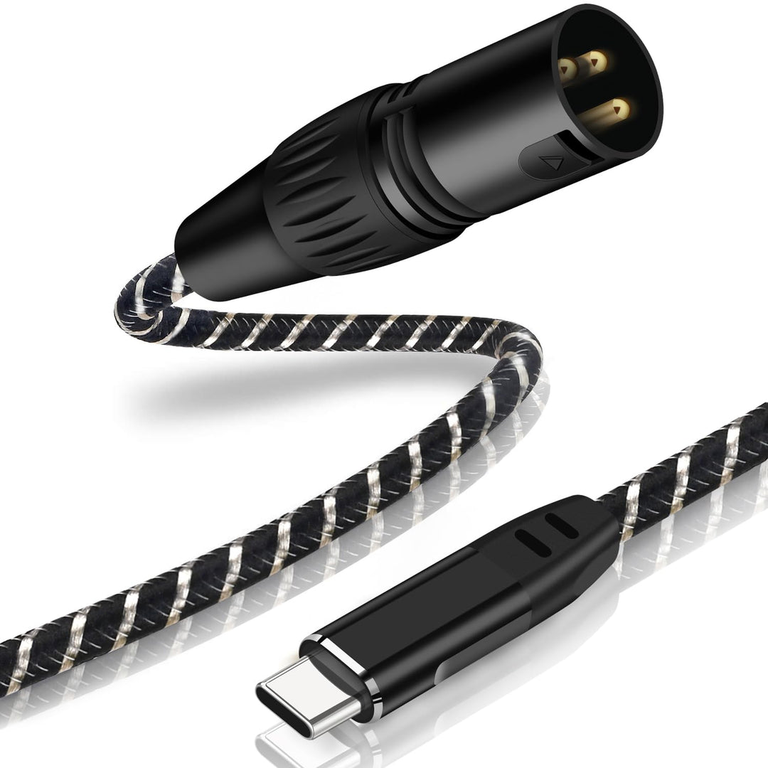 USB C auf XLR Audiokabel,2M Type C auf XLR Male Output Stereo Kabel,für Verstärker, Lautsprecher, Mi
